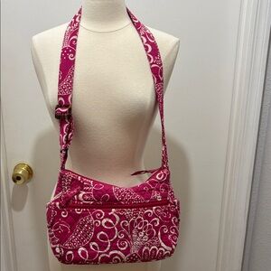 Vera Bradley Crossbody Retired Twirly Birds Pink